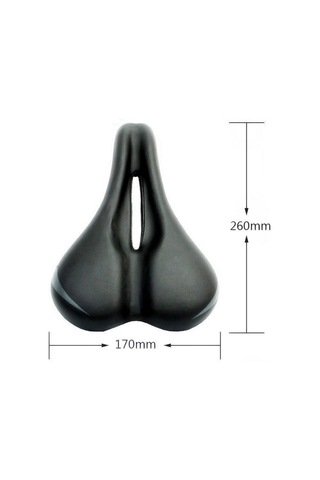 Tenfowee Dayanıklı Ve Rahat Bisiklet Seleci: Şok Emici Pu Deri Malzeme İle Universal Bisikletler İçin Siyah