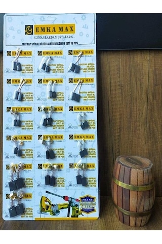 Matkap Sipiral Hilti El Aletleri Kömür Seti 16 Parça Matkap Kömürü Set Tamir Tadilat