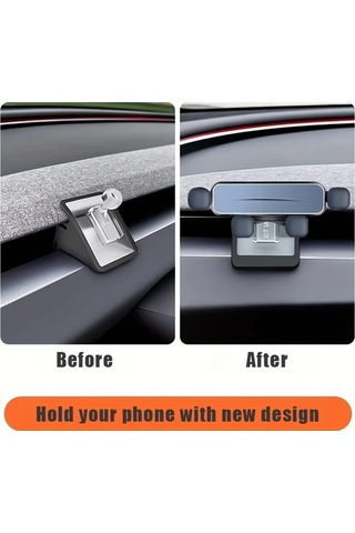 Honeybeeshop Tesla Model 3 Y 2017 2023 Uygun Yerçekimi Araba Telefon Tutucu Montajlı