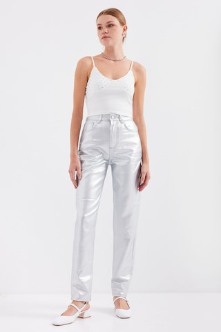 Bigdart 918 İp Askılı Crop Top - Beyaz 001