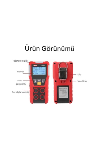 Unit Ut-334e+ Taşınabilir 4'ü 1 Arada Gaz Dedektörü