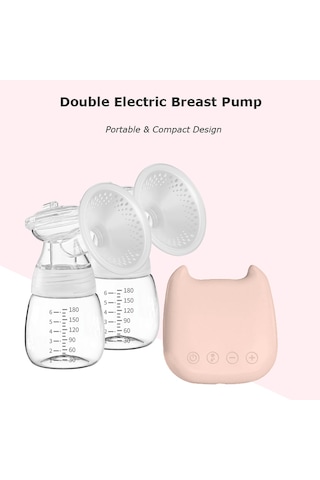 Moveevo Elektrikli Göğüs Pompası 2 Mod 9 Emiş Seviyesi Taşınabilir Otomatik Çift Göğüs Pompası Seti Konfor Emzirme Süt