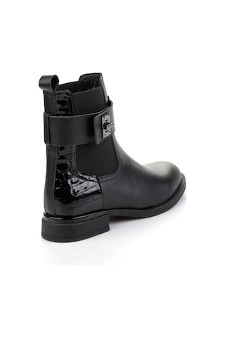 Bambi Siyah Hakiki Deri Kadın Bot & Bootie K02724400303 Siyah