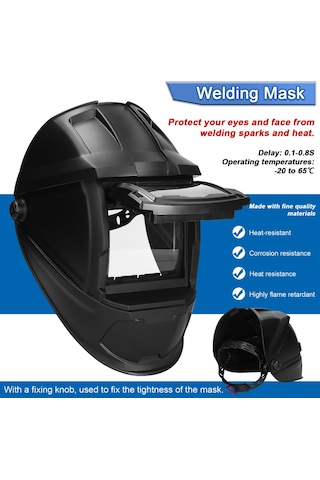 Otomatik Karartma Kaynak Maskesi Headmounted Kaynak E24604