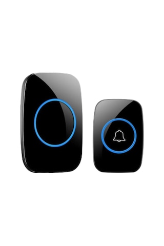 Alfalink Kablosuz Kapı Zili Ledli Uzaktan Kumandalı Işıklı Kapı Zili Yüksek Sesli 300mt Uzun Mesafeli - 1 Buton + 1 Zil