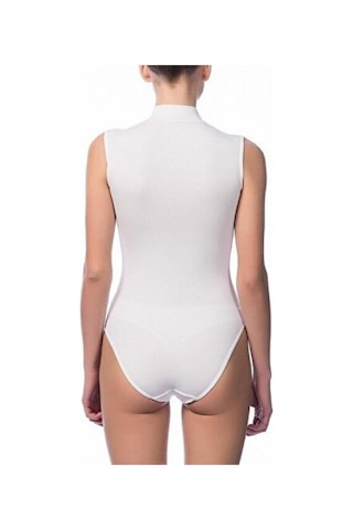 NBB 6 Adet, Kolsuz, Boğazlı, Alttan Çıtçıtlı Kadın Body, Pamuklu & Likralı 001