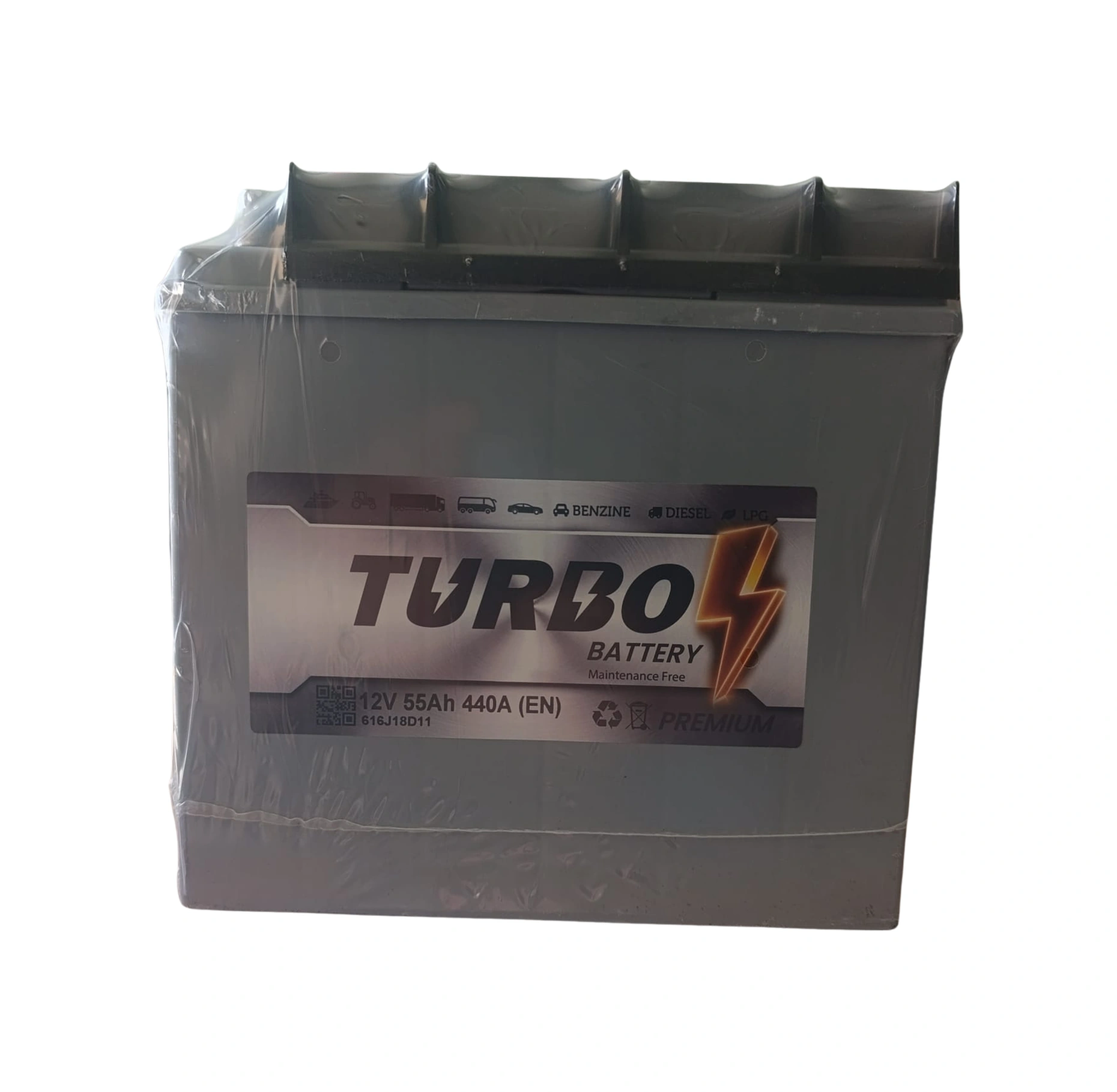 Turbo 55 Ah. Dik Akü 440a En
