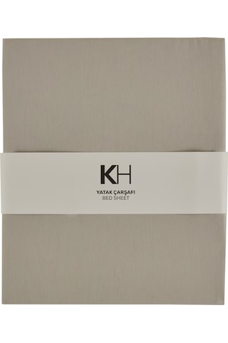 Karaca Home Basic %100 Pamuk King Kişilik Düz Çarşaf Gri