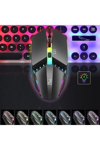 Ally K3 Işıklı Kablolu Oyuncu- Gaming Mouse- 5775 Siyah