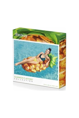 Bestway Şişme Deniz Yatağı Koltuk Ananas Desenli - 43310 Lisinya Alithestereo Çok Renkli