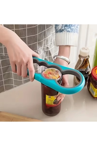Çok Fonksiyonlu Kavanoz Açacağı Şişe Açacağı Karışık Renk 1 Adet Karışık