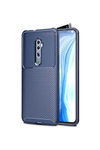 Oppo Reno 10x Zoom Kılıf Zore Negro Silikon Kapak Kahverengi