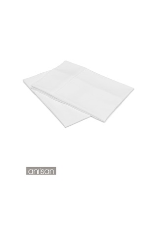 50li Beyaz Yastık Kılıfı 50x70 Cm, %100 Pamuk,63tel Beyaz