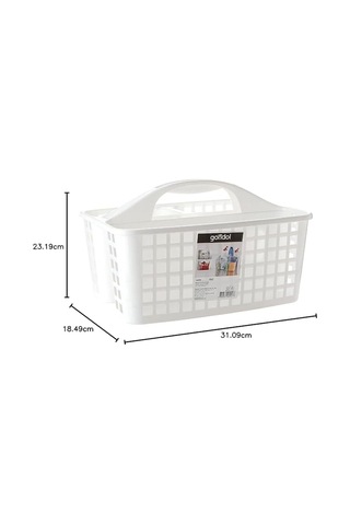 Fıre Kıng Panda Büyük Boy Caddy 3 Bölmeli Deterjanlık Organizer & 311 X185x232 Mm Beyaz