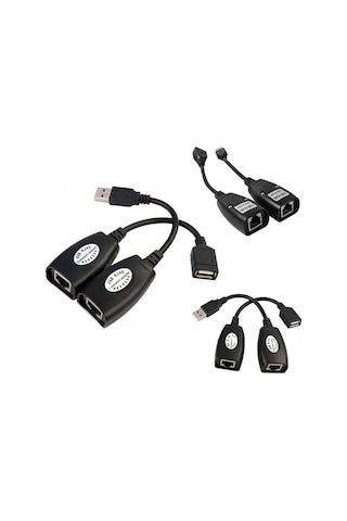 Triline Usb2.0 Rj45 Extender Uzatma Kablosu Cat5-Cat6 Uzatıcı