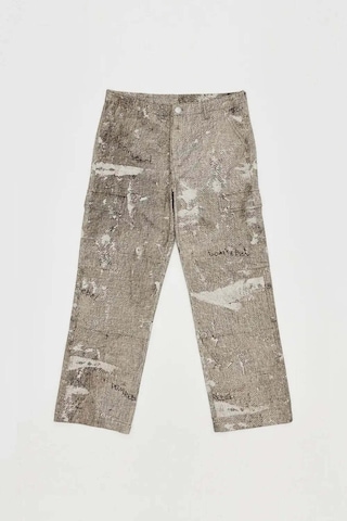 Domrebel Erkekler Için Dropcloth Cargo Pantolon - Rahat Kesim, Ayarlanabilir Alt Açılış Bej
