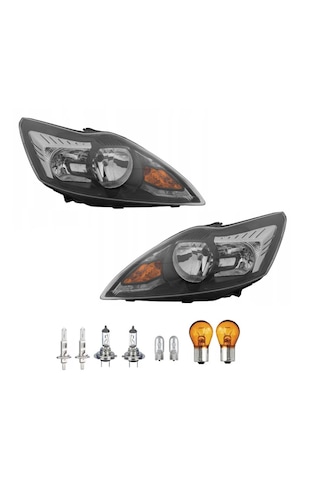 Ford Focus 2,5 Ön Far Lamba Siyah Zemin Sağ Sol Takım 2008--2011 Ford Focus 2,5 Ön Far Lamba Siyah Zemin Sağ Sol Takım 2008--2011