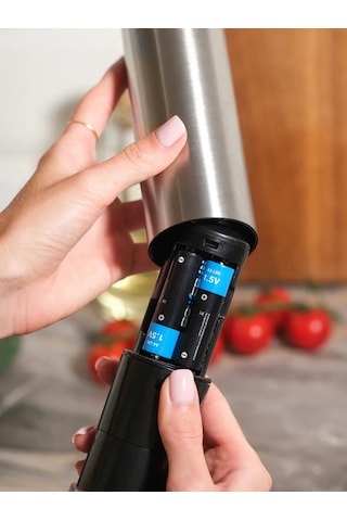 Evıe Elektrikli Baharat Ve Tuz Değirmeni 203440539 Gümüş