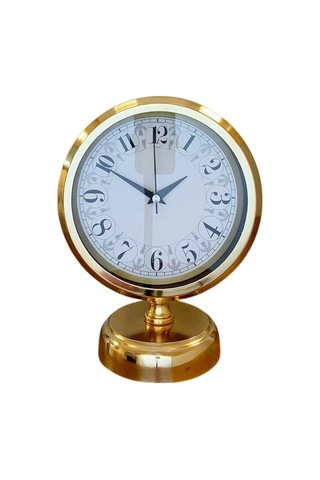 Golden Grace 25x20 Gold Metal Masa Saati Çok Renkli