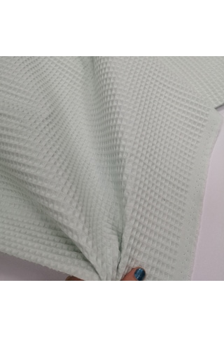 Waffle Pike Bornozluk Kumaş 100% Pamuk W-16 Yeşil