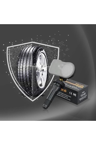 Xtool Ts100r Çift Frekanslı Metal Versiyon Programlanabilir Lastik Basıncı İzleme Sistemi Sensörü