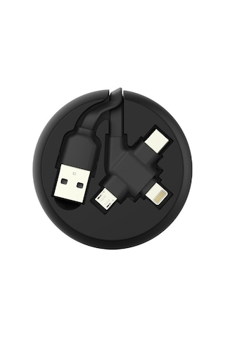 Ty Tech Spk-07 Spool Micro / Type C / Apple iPhone Uyumlu Lightning 3In1 Makar