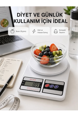 Taşınabilir Hassas Tartı 5kg Kapasite, 1g Ölçüm, Gram Ve Ons Desteği Yeni Nesil