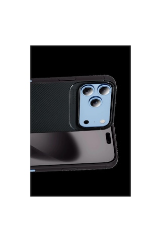 Newface Apple İphone 18 Pro Max Auto Focus Karbon Kapak - Siyah