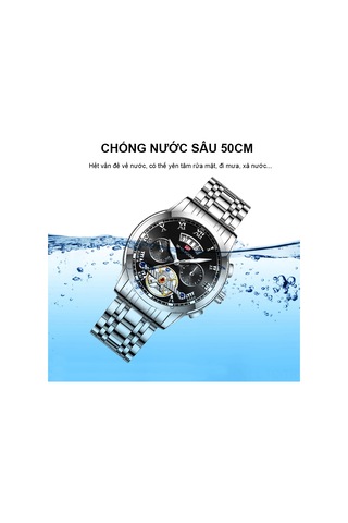 Skycity Kuvars Kol Saati - İthal Hareket, Derin Su Geçirmezlik, Dayanıklı Cam, Parlak Işıklandırma Ve Paslanmaz Çelik Kayış Altın