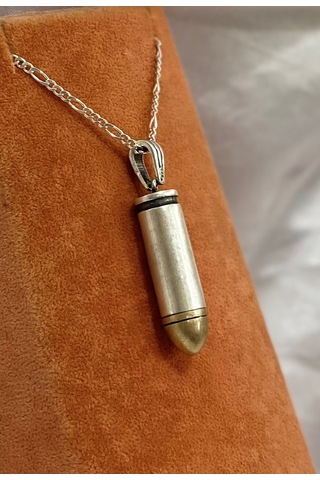 Mer Mi Modeli Gümüş Erkek Kolyesi F160020107