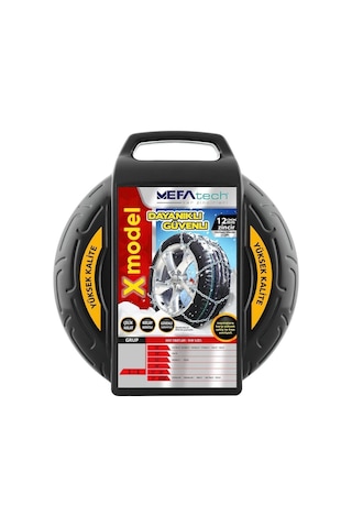 Kar Lastik Zinciri 225/35r16 Binek Suv X Tipi Takmatik Kolay Montaj 10 CM