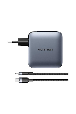 Vention Dash Tz-fet 100w Gan 5.0 4-portlu Hızlı Şarj Cihazı 3xusb-c + 1xusb-a