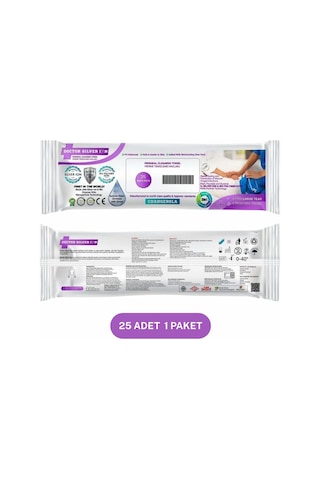 Gümüş iyon & Biyopolimer Kitin Teknolojili 25'li Perine Temizleme