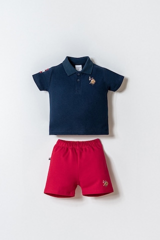 U.s. Polo Assn. Erkek Bebek Lacivert Şort Takım 5274-49976 Lacivert