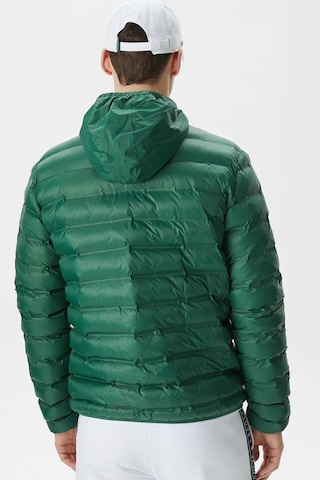 Lacoste Synthetic Fill Jacket Gizlenebilir Kapişonlu Şişme Erkek Mont Yeşil Yeşil
