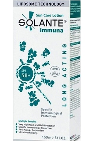 Solante Immuna Güneş Losyonu SPF50+ 150 ML Solante Immuna Güneş Losyonu SPF50+ 150 ML