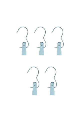 5 Li Metal Tek Mandallı Askı Eşarp, Şal, Kravat Ve Havlu Askısı