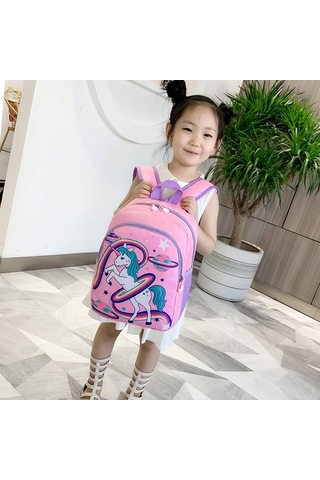 Lucky Power Karikatür Çocuk Sırt Çantası Anaokulu Küçük Okul Çantası E3ukav Diğer