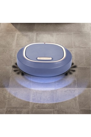Besthome1 Sınır Ötesi Akıllı Süpürge Robot - Otomatik Şarjlı Süpürme Makinesi - Mavi Renk