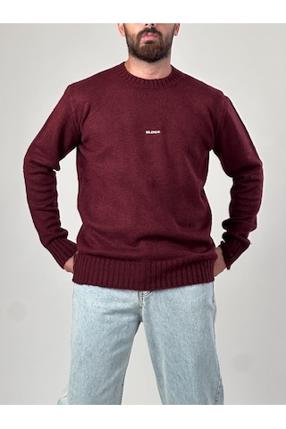 Basic Bordo Erkek Sweatshirt Coc1015 Bordo