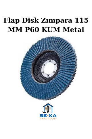 Flap Disk Zımpara 115 Mm P60 Kum Metal - Ahşap Taşlama Diski 10 Adet