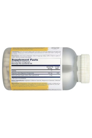 Solaray Magnesium Glycinate Sleep High Absorption 240 Vegcaps