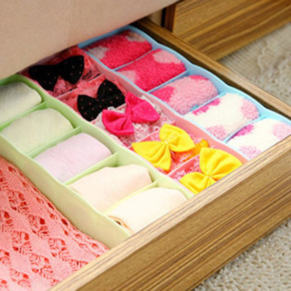 Geeksen Yeşil Pp Malzeme 5 Bölmeli Organizer Kutusu - Giyim, Çorap, Kozmetik Ve Masaüstü İçin Çekmecelik Depolama Kutu Diğer