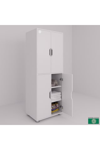 Çok Amaçlı Dolap Banyo, Mutfak, Vb. Geniş Depolama Alanına Sahip Beyaz
