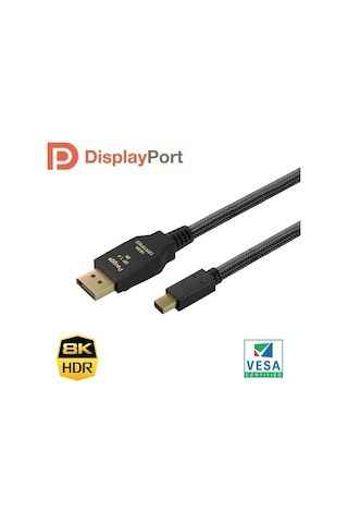 Paugge - Dp 1.4 Vesa Sertifikalı Thunderbolt2 Mini Displayport