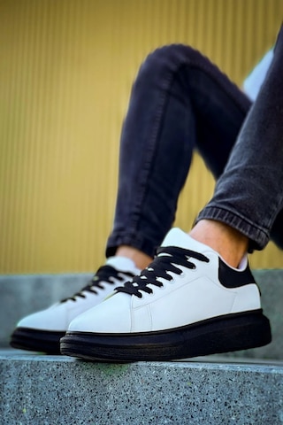 Luis A Costa Lc101 Beyaz Arka Siyah St Bağcıklı Erkek Ayakkabı Renkli