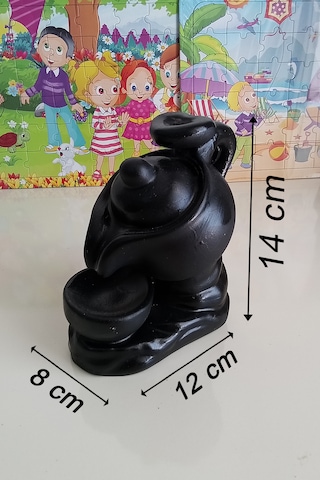 Dekoratif Çaydanlık Tasarımlı Geri Akış Şelale Tütsülük Siyah