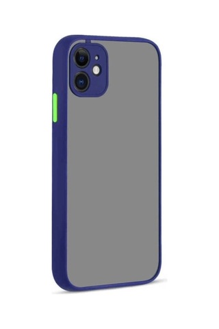 Apple Uyumlu iPhone 12 Mini Kılıf Zore Hux Kapak Lacivert