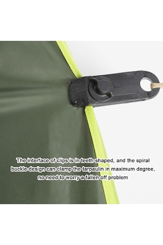 Ebitda Dayanıklı Nylon Çadır Klipsi - Rüzgara Dayanıklı Kamp & Tekne Aksesuarı 5/10/20 Adet Koyu Yeşil Koyu Yeşil