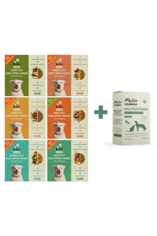 Kito Köpekler İçin Kito Fresh Tanışma Paketi + Kito Multivitamin